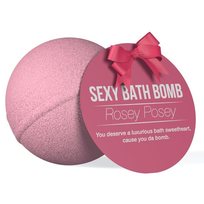 Супер-бомбочка для ванни Dona Bath Bomb - Rosey Posey (128 гр), приємний аромат троянди SO1833 фото