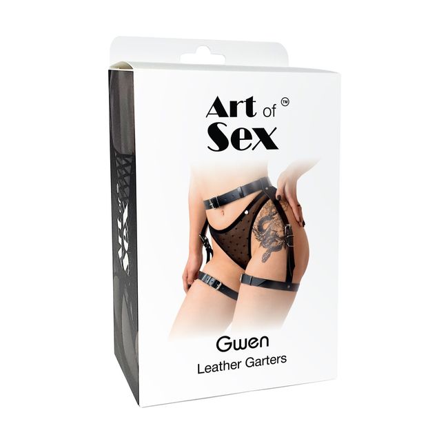 Сексуальные гартеры из натуральной кожи Art of Sex Gwen SO7657 фото