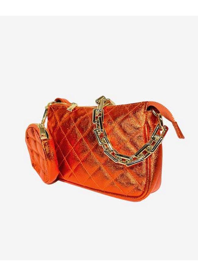 Сумка кожана на плечо Italian Bags 11718 11718_orange фото