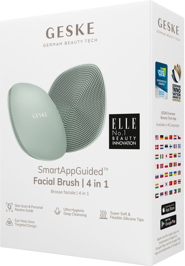 Щітка для обличчя GESKE Facial Brush 4в1 green