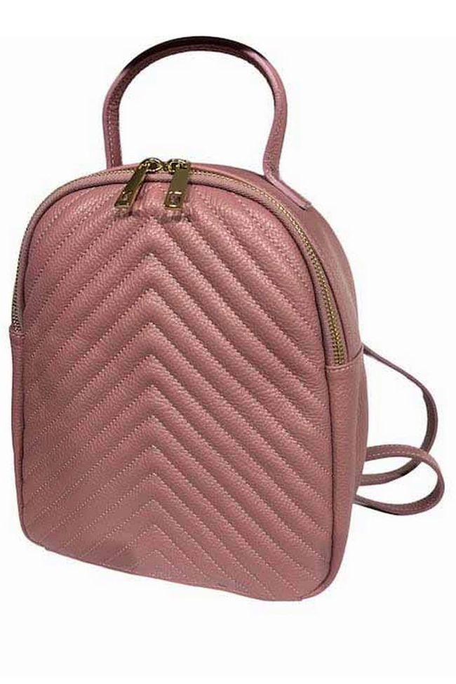 Рюкзак шкіряний Italian Bags 11955 Рожевий 11955_roze фото