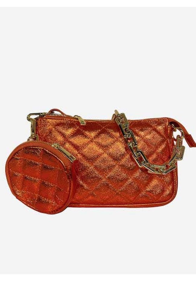 Сумка кожана на плечо Italian Bags 11718 11718_orange фото