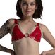 Бюстгальтер кожаный Feral Feelings Bikini Top Красный One Size SO9422 фото 3