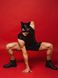 Лакована чорна маска D&A Кіт SO6762 фото 3