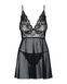 Peignoir Obsessive Idyllia babydoll Black 2XL