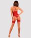 Прозрачный корсет Obsessive Lacelove corset Красный XL/2XL 99193 фото 4