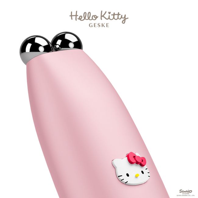 Мікрострумова ручка для підтяжки обличчя GESKE MicroCurrent Face-Lift Pen 6в1 Hello Kitty pink