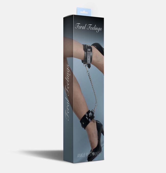 Поножі Feral Feelings Ankle Restraints Чорні One Size