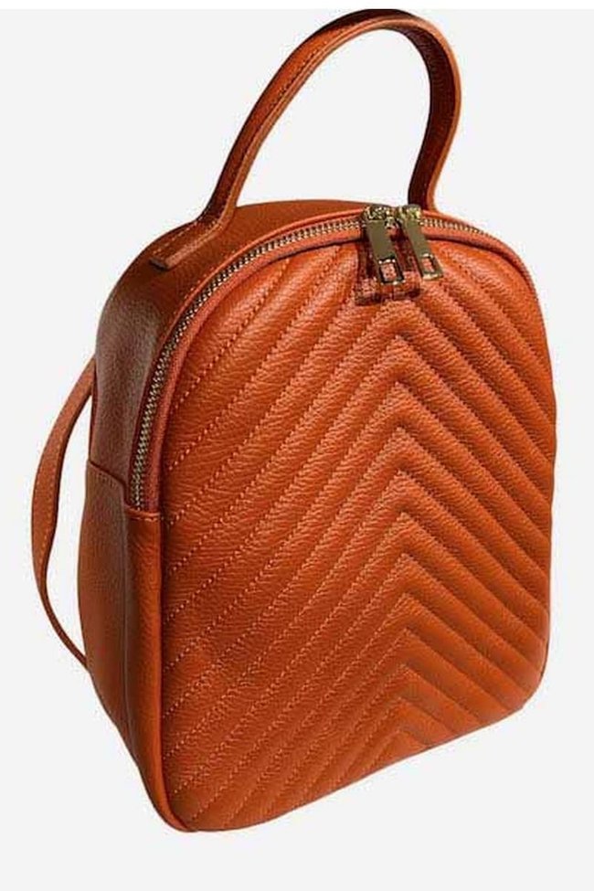 Рюкзак кожаный Italian Bags 11955 Оранжевый 11955_orange фото