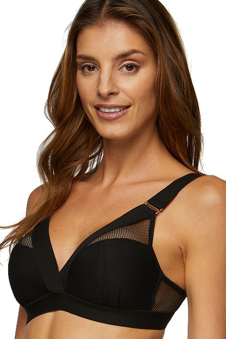 Bra with soft cup without wires Kinga Lara WB-748 Black 75C