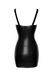 Latex dress Noir Handmade F254 Powerwetlook mini-dress Black 2XL