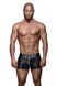 Men's shorts Noir Handmade H006 Men shorts with wet effect, Black, 3XL, 3XL