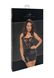 Latex dress Noir Handmade F300 Solace lace up corset mini dress Black S