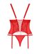 Корсет з мереживом та підтяжками для панчох Obsessive Blossmina corset 95154 фото 4