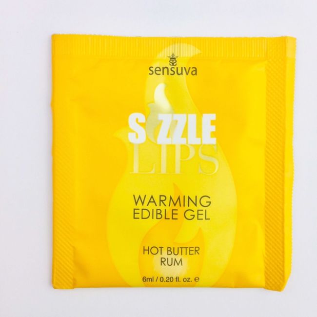 Пробник масажного гелю Sensuva - Sizzle Lips (6 мл) SO1218 фото
