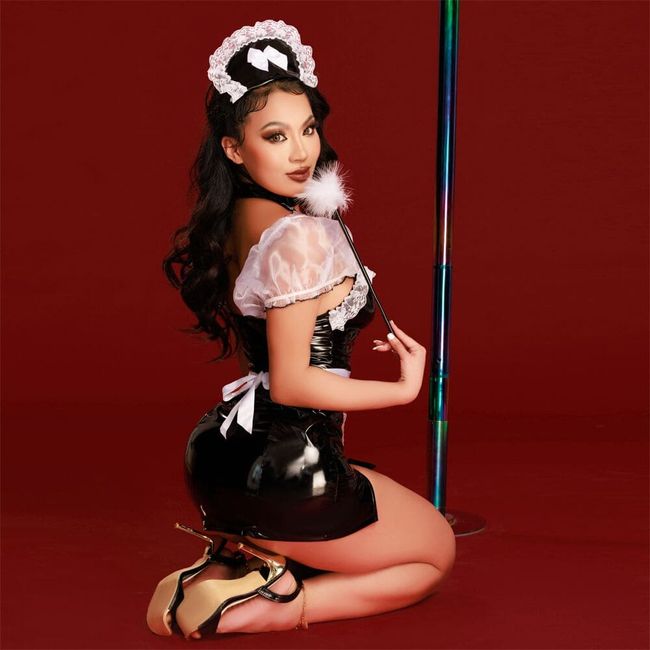 Maid costume JSY Caring Kim One Size Black and white