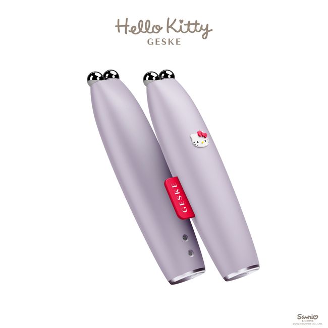 Мікрострумова ручка для підтяжки обличчя GESKE MicroCurrent Face-Lift Pen 6в1 Hello Kitty purple