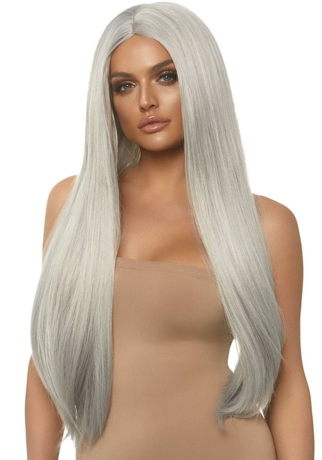 Перука Leg Avenue Long straight center part wig Grey One Size