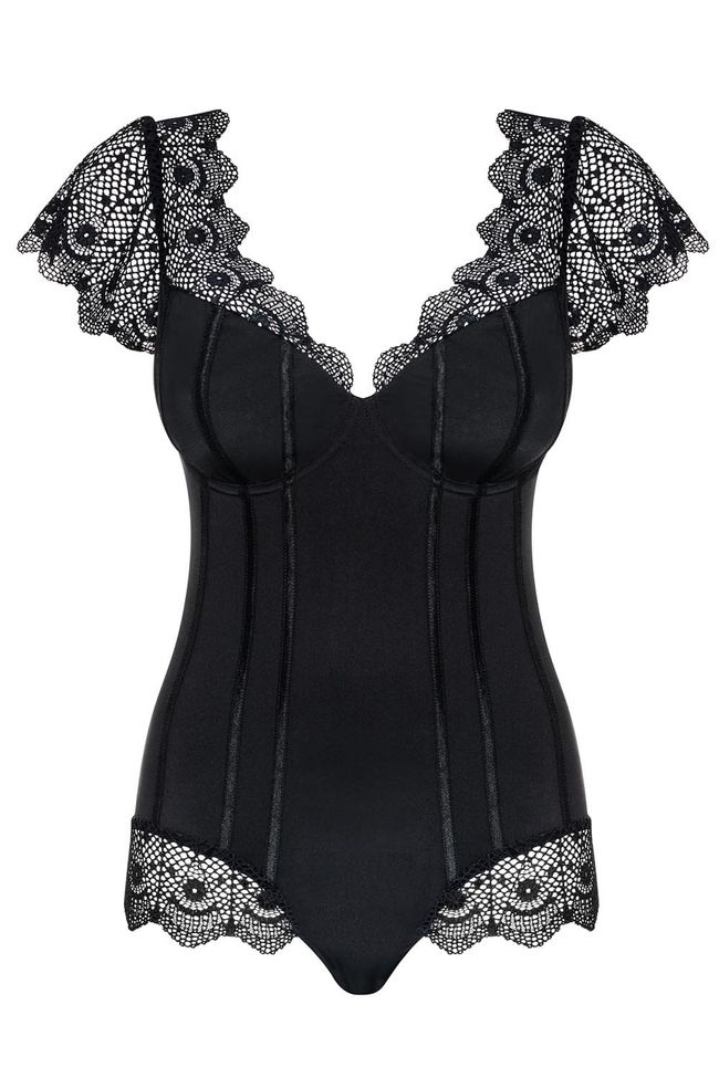 Bodysuit Obsessive Moketta Black S/M