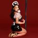 Еротичний костюм покоївки JSY Caring Kim (сукня, стрінги, фартух, чепчик, мітелка) SO9242 фото 3