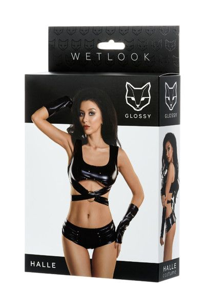 Toyfa Wetlook Glossy Halle Set Black XL