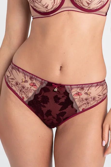 Brazilian panties Samanta Adelina M300, Рубиновый, L