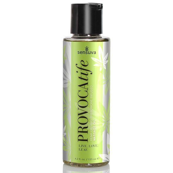 Масажна олія Sensuva: Provocatife Hemp Oil Infused Massage (125 мл) з феромонами та олією конопель SO3213 фото