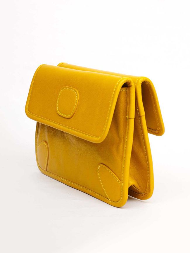 Сумка шкіряна крос-боді Italian Bags 11725 11725_yellow фото