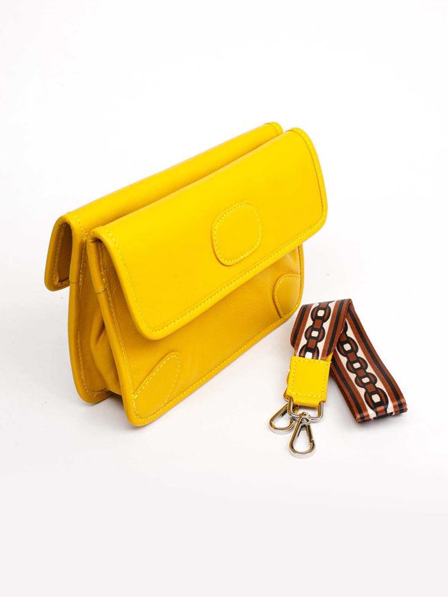 Сумка кожаная кросс-боди Italian Bags 11725 11725_yellow фото