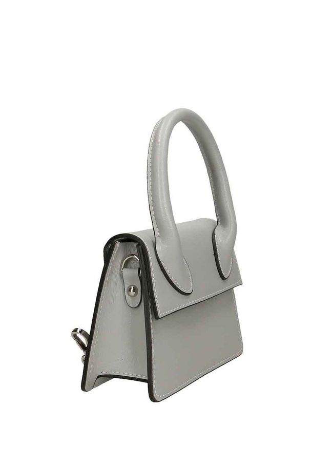Стильная кожаная сумка Italian Bags 110082 110082_gray фото