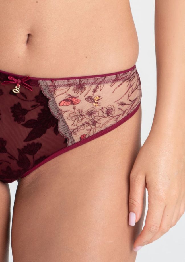 Brazilian panties Samanta Adelina M300, Рубиновый, L