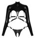 Leather Bodysuit Orion Bad Kitty Bondage Body 2480506, Black, S, S