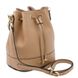 Women's leather bag - bucket Tuscany TL142146 (bucket bag), Песочный