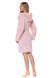 Халат короткий жіночий з капюшоном L&L 2119 Wenus, Рожевий, XL