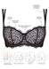 Lace bra soft with cup Samanta Lara A142, Black, 80D