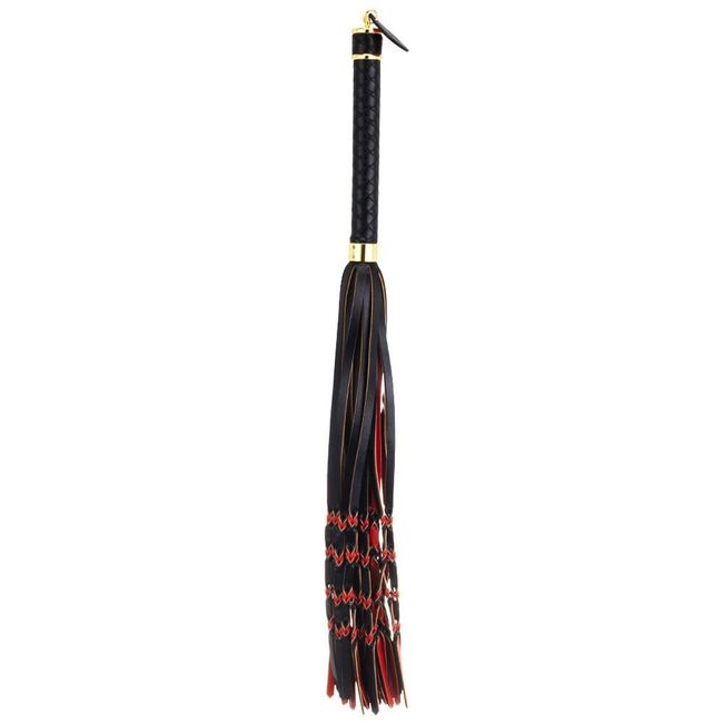 Flogger LOCKINK SEVANDA Red & Black Braided Tail Flogger, Черный/красный