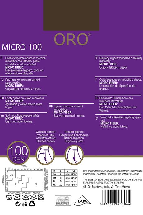 Колготки ORO Micro 100 den 92740 фото