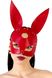Кожаная маска Зайки Art of Sex Bunny mask One Size Красный SO9645 фото 1