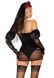 Erotic bride's costume Leg Avenue Heartbreak Bride Black L