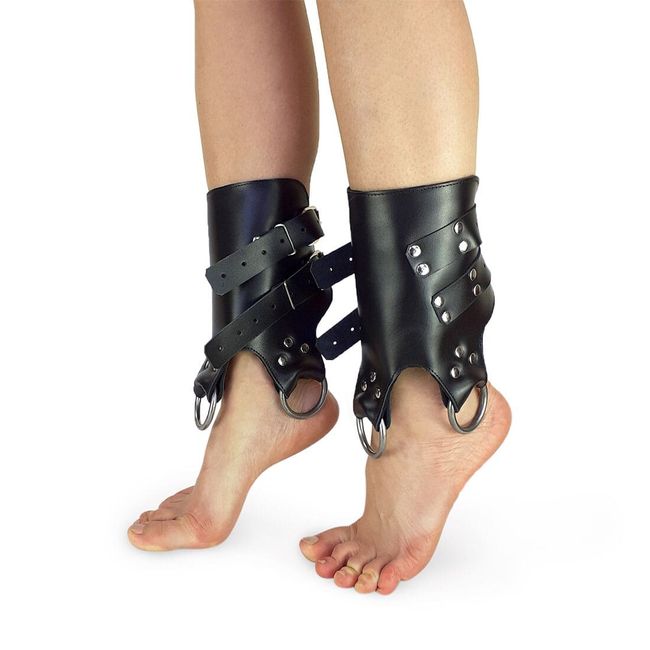 Понажі манжети для підвісу за ноги Art of Sex Leg Cuffs For Suspension з натуральної шкіри SO5182 фото