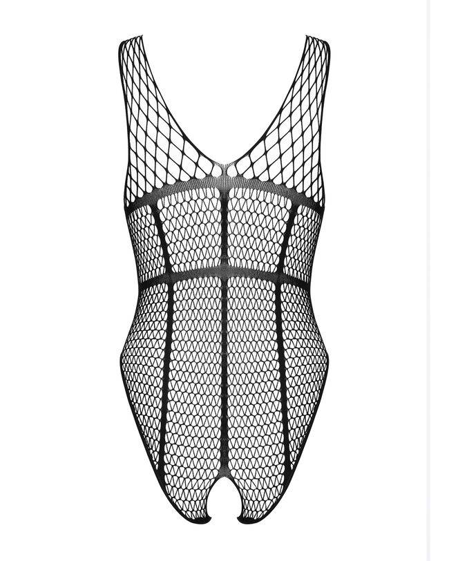 Bodystocking bodysuit with cutout Obsessive B117, Black, S, M, L, S/M/L