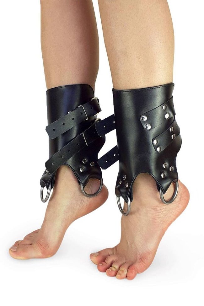 Поножи манжеты для подвеса за ноги Art of Sex Leg Cuffs For Suspension из натуральной кожи SO5182 фото