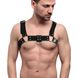 Feral Feelings Bulldog Harness Mens Chest Harness, Black, ONE SIZE, ONE SIZE