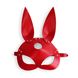 Кожаная маска Зайки Art of Sex Bunny mask One Size Красный SO9645 фото 4