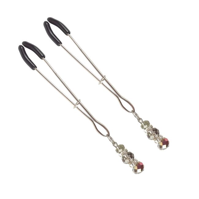 Nipple Clamps Art of Sex Nipple Clamps Lovely Gray One Size