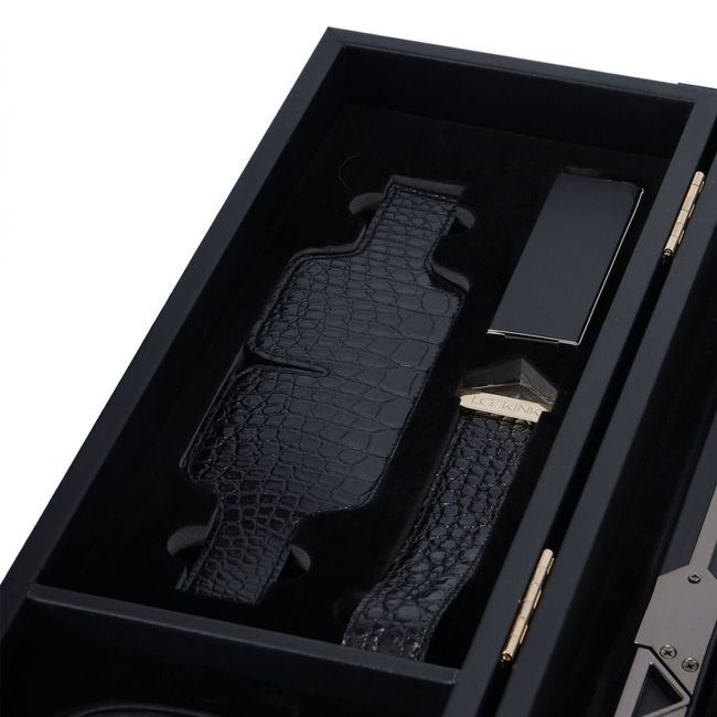 БДСМ-набор LOCKINK All-in-1 BDSM Play Kit Crocodile Leather Черный SX0819 фото