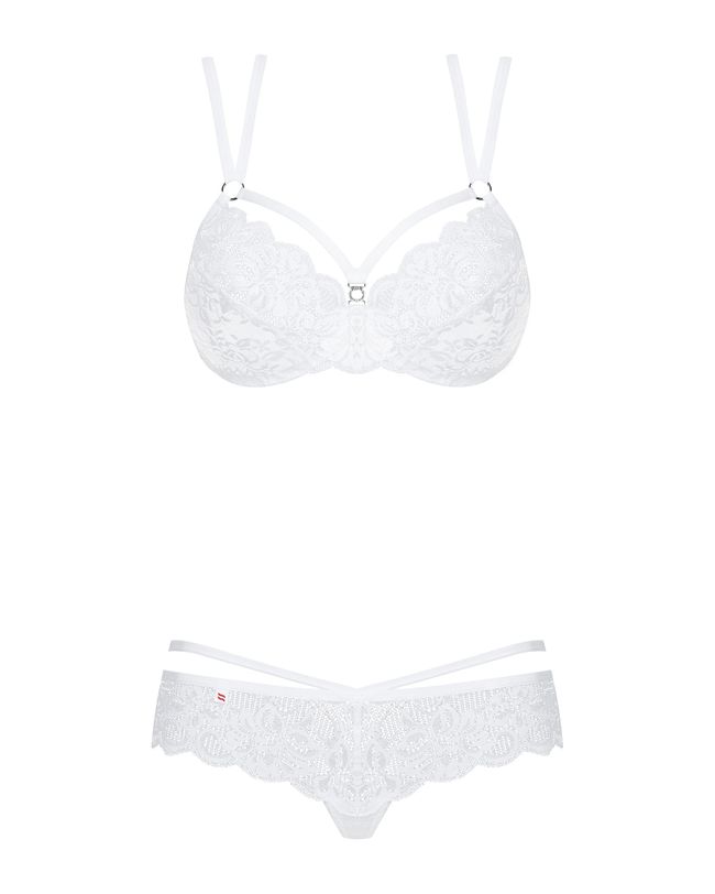 Set Obsessive 860-SET-2 set White S/M