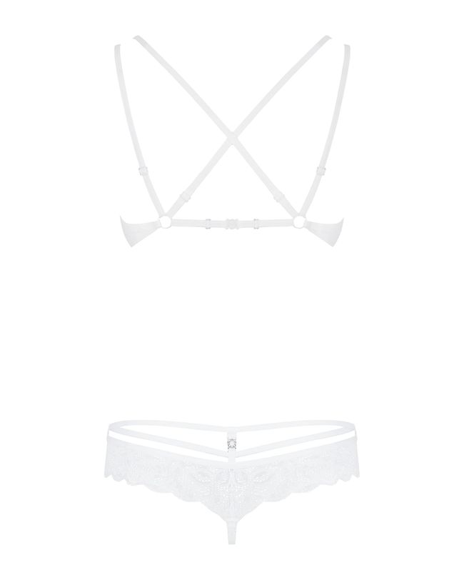 Set Obsessive 860-SET-2 set White S/M