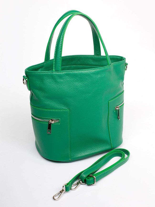 Ділова шкіряна сумка Amelie Pelletteria 111074 111074_green фото
