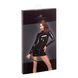 Mini dress lacquered Noir Handmade F187 PVC mini dress Black S